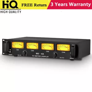 MK-4A 2U 4 VU Meter Display Audio VU Meter Level Meter for Audio Amplifier - Picture 1 of 8