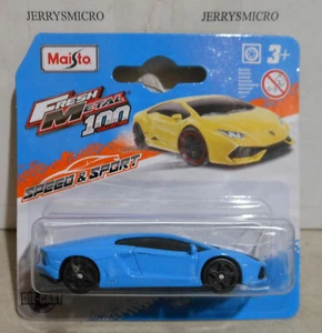 FRESH METAL 100 SPEED & SPORT BY MAISTO LAMBORGHINI AVENTADOR LP700-4 IN BLUE - Picture 1 of 1