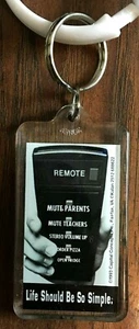 Life Should Be So Simple KeyChain TV Remote Control Vtg 1993 New Old Stock - Picture 1 of 2