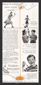 Vi-Delta 1940s Print Advertisement Ad 1940 Emulsion (Vitamins A & D) - Picture 1 of 1