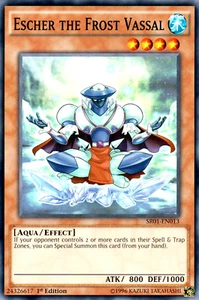 Escher the Frost Vassal SR01-EN013 Common X 1 N/MINT YUGIOH Effect Monster - Picture 1 of 1