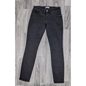 Loft Womens Size 25 / 0 Skinny Curvy Slim Pockets Black Denim Jeans - Picture 1 of 12