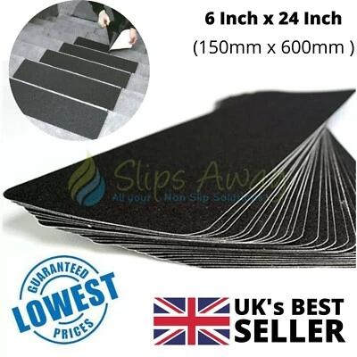 SLIPS AWAY Anti Non Slip Tape Black Strong Adhesive Weatherproof Treads Steps Stairs Ramps