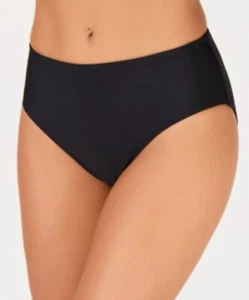 Island Escape Bikini Bottoms Full Coverage Black, Size 16 New With Tags - Picture 1 of 7