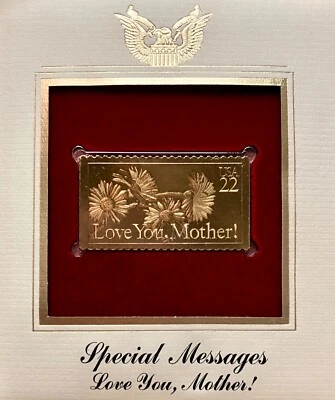 Golden Replicas United States Stamp 1987 Special Messages Love You, Mother! - Image 1 of 3