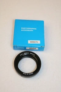 T MOUNT OBJEKTIVADAPTER FÜR MINOLTA MD KAMERAS Tasco 6504 Neu im Karton - Bild 1 von 4