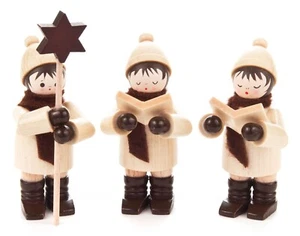 Kurrendefiguren natur klein 3 Stück Erzgebirge Romy Thiel - Bild 1 von 1