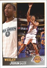 2013-14 Panini Stickers Los Angeles Lakers Basketball Card #279 Wesley Johnson