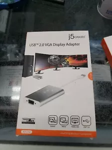 new J5 Create JUA210 USB 2.0 to VGA Display adapter free ship - Picture 1 of 7