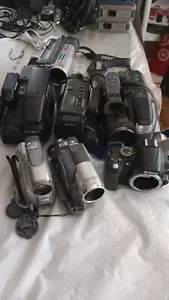 Sony Minolta JVC Panasonic Nikon Hitachi Samsung Camcorders(Lot of 7) - Picture 1 of 4