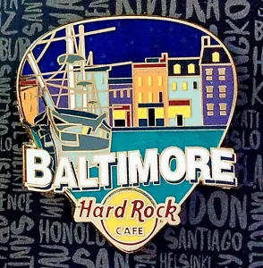 2017 HARD ROCK CAFE BALTIMORE GRÜSSE AUS SERIE INNER HARBOR GITARREN-PICK-PIN - Bild 1 von 1