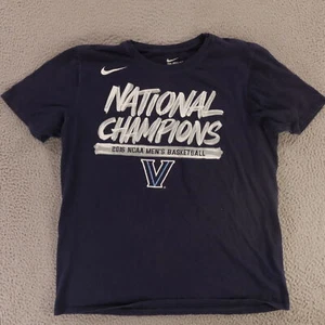 Villanova Wildcats Shirt Mens L Blue Nike Tee Basketball 2016 NCAA Champs - Picture 1 of 11