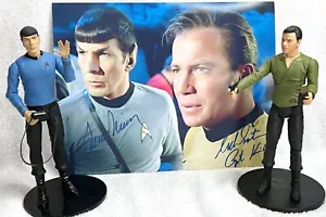 CAPTAIN KIRK & MR. SPOCK • STAR TREK THE ORIGINAL SERIES • AUTO • DIAMOND SELECT - Picture 1 of 5