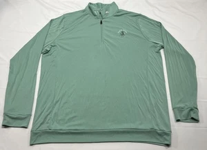KJUS 1/4 Zip Pullover Mens XL Green UPF 50+ Golf Pullover Royal St. George’s *** - Picture 1 of 10