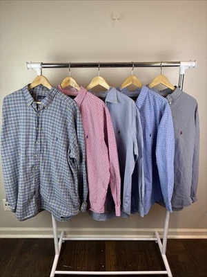 Polo Ralph Lauren Men’s 2XB Long Sleeve Button Down Shirt Lot Of 5 - Image 1 of 4