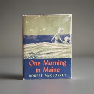 One Morning In Maine Robert McCloskey 1952 1st/1st DJ First Edition Ducklings - Foto 1 di 8
