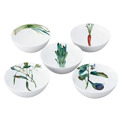 Noritake Bowl Set of 5 14cm 490cc Kyoka Shunsai Design Microwave and Dishwasher - Image 1 of 3