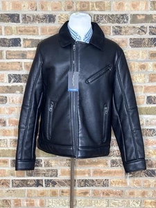 Chaqueta de Moto Marc New York Imitación Cuero Asimétrica Cremallera Frontal Para Hombre Negra XL Nueva - Imagen 1 de 9