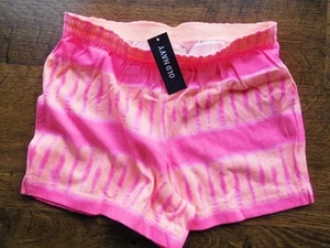 NEW Old Navy Girl Pink Orange Shorts Pants Size M (8) smocked waist - Picture 1 of 3