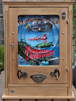 THUNDERBIRDS ALLWIN VINTAGE RETRO PENNY ARCADE AMUSEMENT MACHINE - Image 1 of 4
