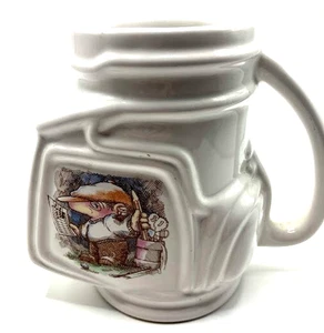 Kaffeebecher in Golfbag-Form aus Keramik 1991 mit Golf-Thema Spruch - Bild 1 von 6