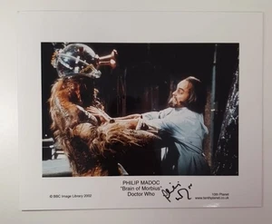 Autographed photo signed BBC Cast Philip Madoc Doctor Who Brain of Morbius 10x8 - Picture 1 of 3