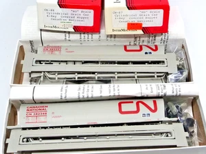 2x Intermountain CN-07/08 HO Red Noodle 4 Bay Cylindrical Grain Car KIT LOT - Bild 1 von 5