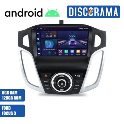 AUTORADIO ANDROID 6/128GB FORD FOCUS 3 2011-2019 STEREO AUTO TOUCH 9" WIFI NAVI - Immagine 1 di 4