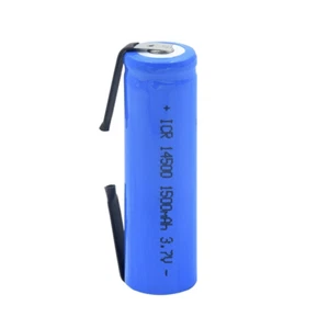 Li-Ion Akku Typ AA 14500 3,7V 1500mAh 50 x 14mm mit U Lötfahne - Bild 1 von 1