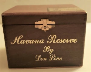 RARE vintage "DON LINO" Wooden Cigar Box, handmade in Dominican Republic - Picture 1 of 6