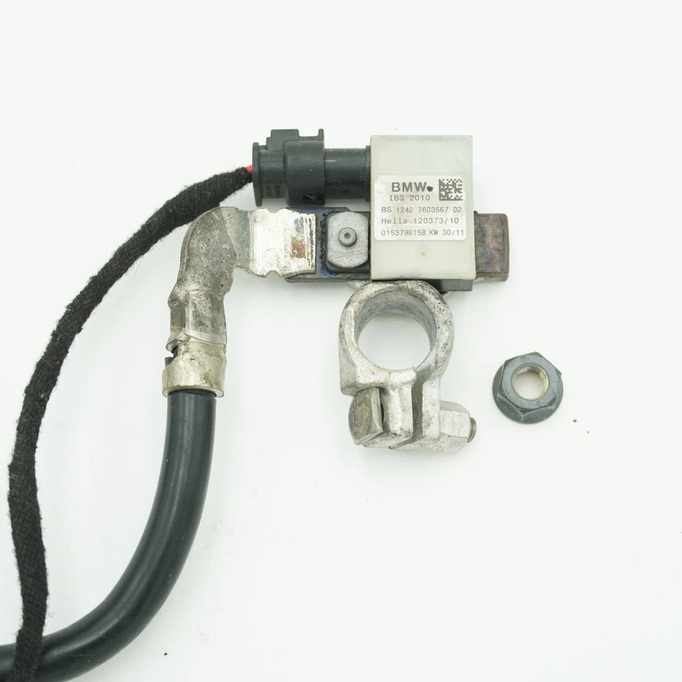 BMW X5 2008-2013 OEM cable de batería negativo sensor de batería inteligente IBS 4169 Foto 1 de 4