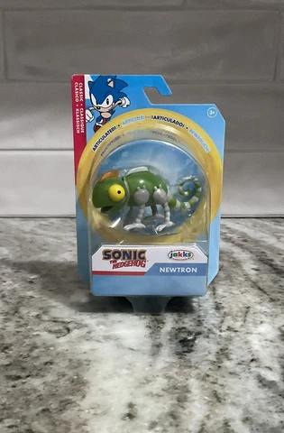 Sonic Hedgehog Newtron 2.5" Mini Chameleon Figure - Jakks Pacific 2023 VHTF Cover