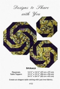 Diseños para compartir contigo~ESPIRALES~Manteles individuales y manteles proyecto de costura - Imagen 1 de 5