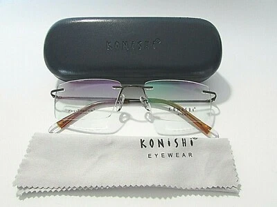 Clariti Konishi KF 8563 KF8563 C3 Mocha Flex-Titanium Rimless Eyeglasses - Image 1 of 2