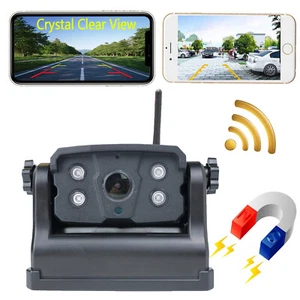 Wireless WIFI Magnetic Operated Portable Backup Reversing Camera 9600mAh Battery - Picture 1 of 12