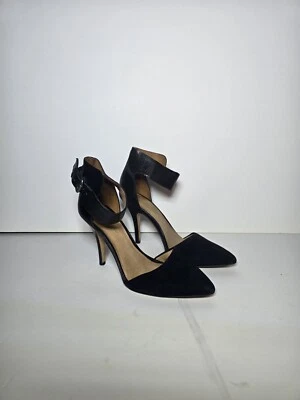Tacones Madewell 1937 de cuero negro con correa para el tobillo para mujer talla 7,5 Foto 1 de 4