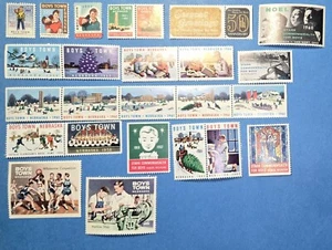 26 Boy's Town & Starr Commonwealth Siegel/Briefmarken. 1949 1966. MNH - Bild 1 von 1