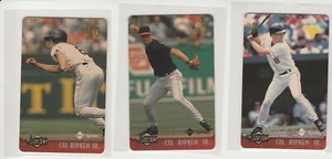 CAL RIPKEN JR 1996 ASSETS PHONE CARD RAINBOW LOT (3) $2 $5 $10 UNSCRATCHED