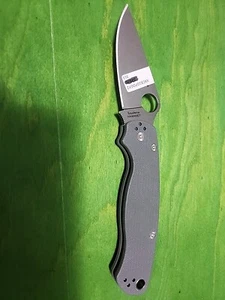 Spyderco Paramilitary 2 PM2 Knife Gray G-10 Maxamet C81GPDGY2 FACTORY SECOND - Picture 1 of 2