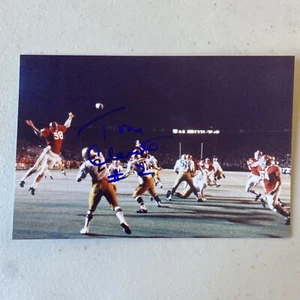 Foto autografiada autografiada por Tom Clements de Notre Dame 4x6 - Imagen 1 de 1