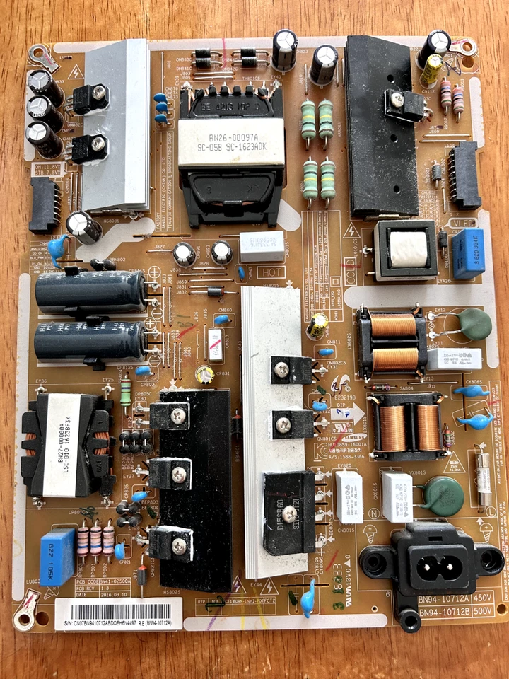 FUENTE DE ALIMENTACIÓN PSU PARA SAMSUNG UE50KU6000K UE50KU6020K TV BN41-02500A BN94-10712B Foto 1 de 1