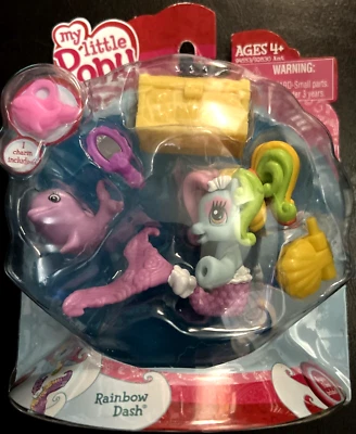 Hasbro My Little Pony Ponyville Rainbow Dash Sirena Ponis Dije Dolphin Friend Foto 1 de 2