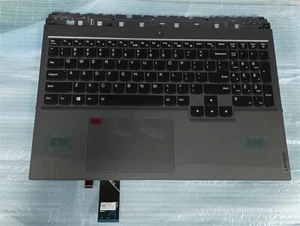 New Genuine Lenovo Legion 5 Pro-16ITH6 Palmrest Keyboard Touchpad 5CB1D09625 USA - Afbeelding 1 van 3