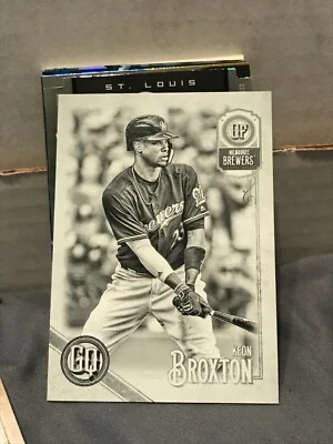  2018 Topps Gypsy Queen Black and White #279 Keon Broxton/50 BREWERS! - Image 1 of 2
