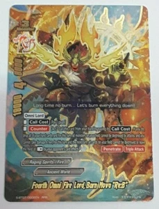 Future Card Buddyfight Fourth Omni Fire Lord, Burn Nova "Re:B S-BT07/0006EN RRR - Picture 1 of 4