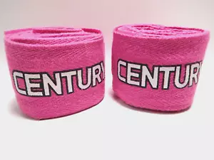 PINK CENTURY Boxing HAND WRAPS BANDAGES INNER GLOVE WRAP Martial Arts Cotton - Picture 1 of 6