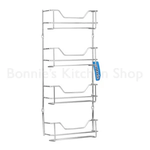 D.LINE 4 Tier Chrome Spice Rack - 16 Bottle Capacity Storage Shelf Layer - Picture 1 of 1