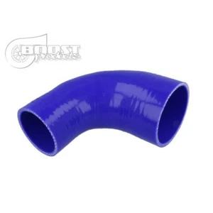 curva manicotto riduzione intercooler hose silicone 90° 51 - 63 mm 4 strati blu - Bild 1 von 3
