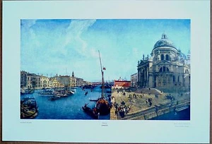 Litografía Canaletto Venice rara 1st Penn Prnt edición limitada original 1960 - Imagen 1 de 1
