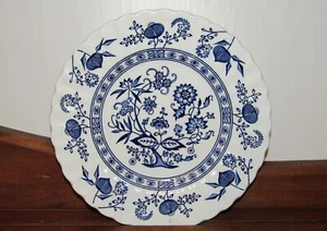 J & G Meakin BLUE NORDIC Blue Onion English Ironstone 6.75" Scalloped Plat - Picture 1 of 3